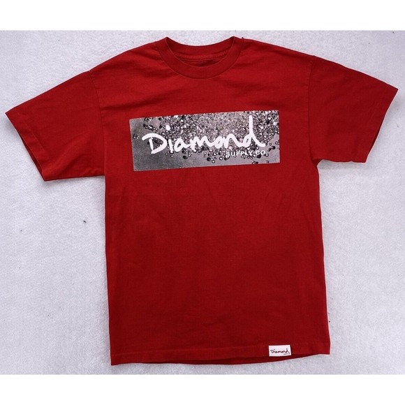 Diamond Supply Co. Other - Diamond Supply Co T-shirt Men's Red Scattered Box Graphic Size Medium Retired
